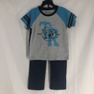 TRUE RELIGION Boys Size 4 Two-Piece Outfit Short Sleeve Graphic T-Shirt+Jeans